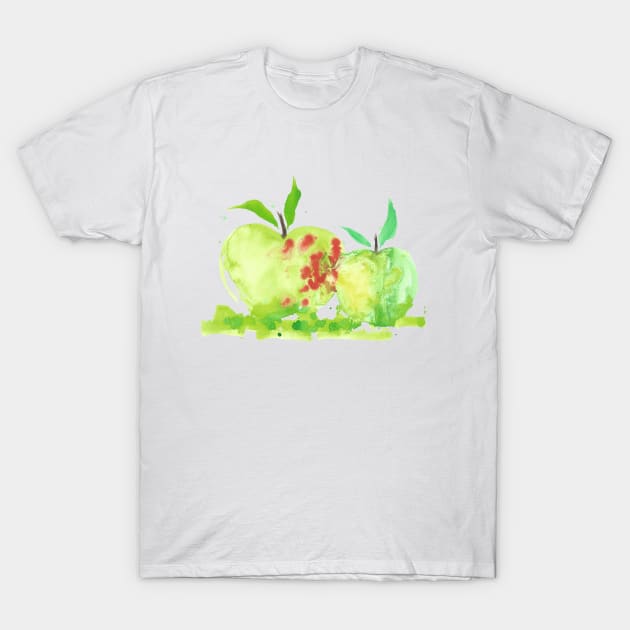 Green apples T-Shirt by Elsiebat